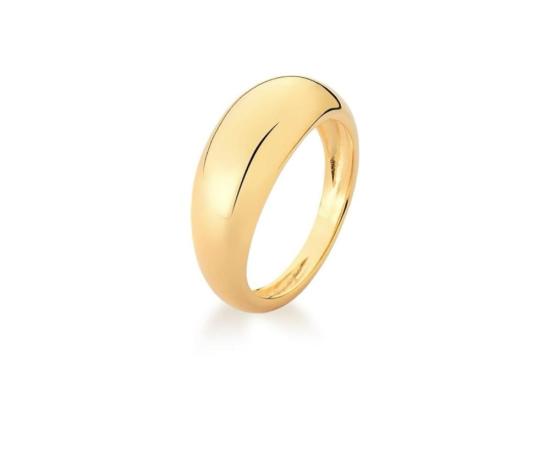 Anel liso oval - número 16