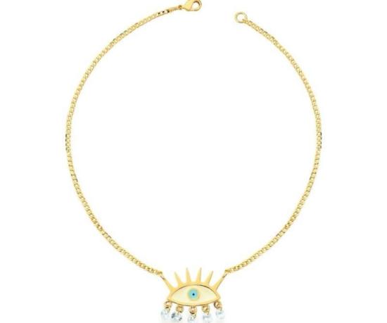 Choker olho grego esmaltado