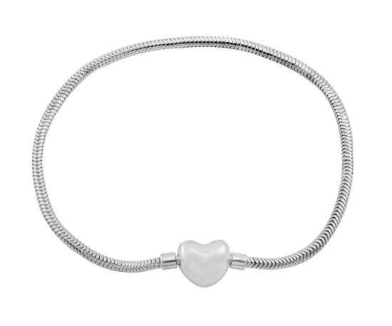 Pulseira Pandora coração Prata 925